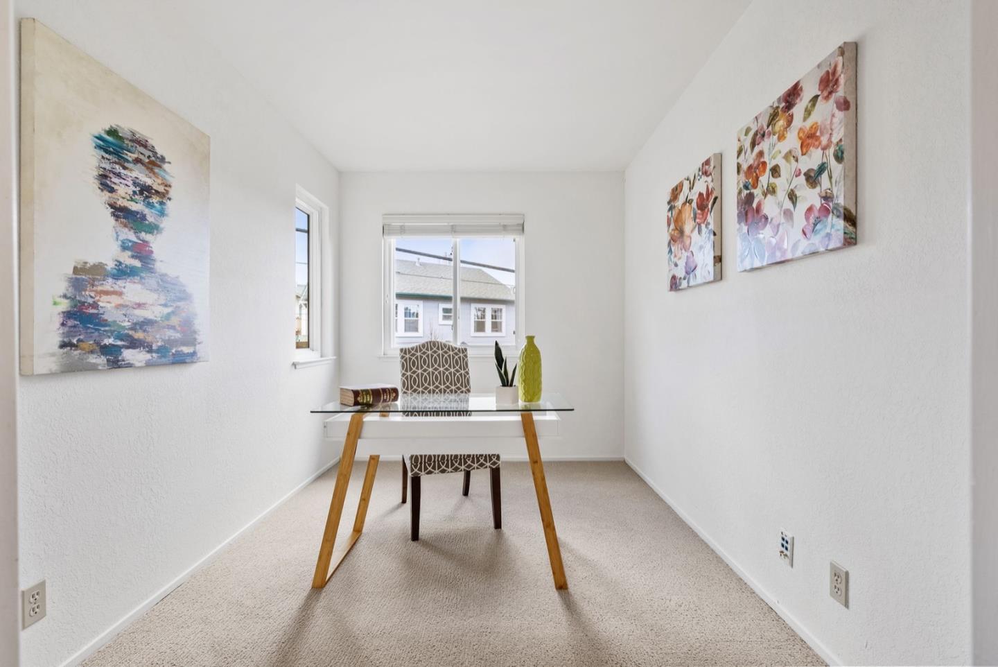 28 Cobblestone Lane Belmont, CA 94002 - Photo 34 of 45 a workspace room with furniture and a window