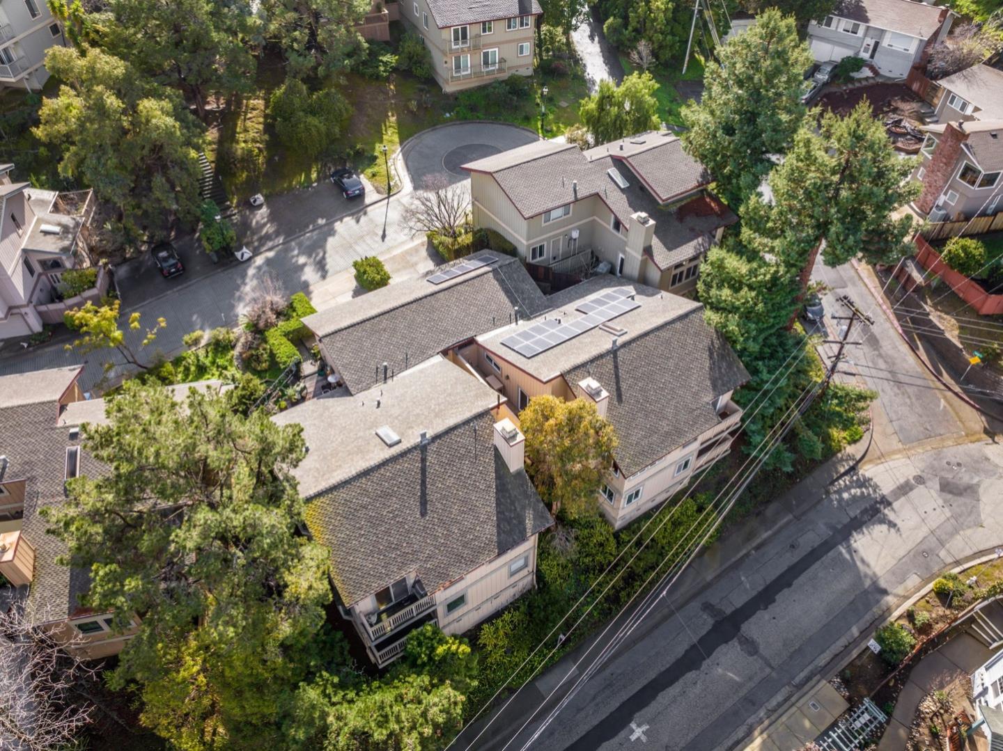 28 Cobblestone Lane Belmont, CA 94002 - Photo 44 of 45 an aerial view of multiple houses with yard