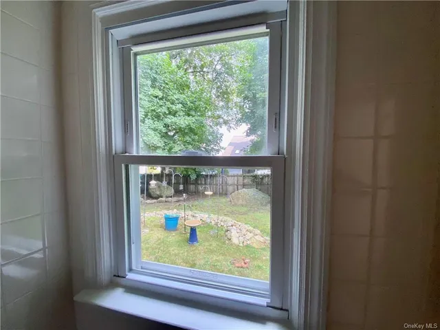 a window with an outdoor space