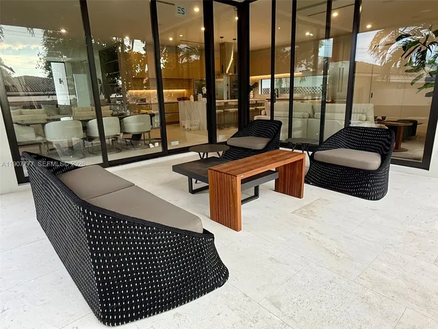 a view of an empty garage