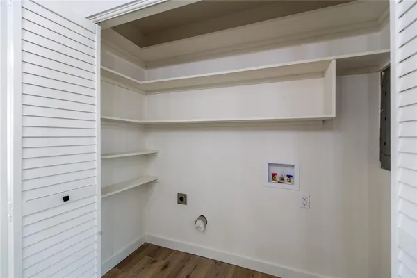 a view of storage and utility room