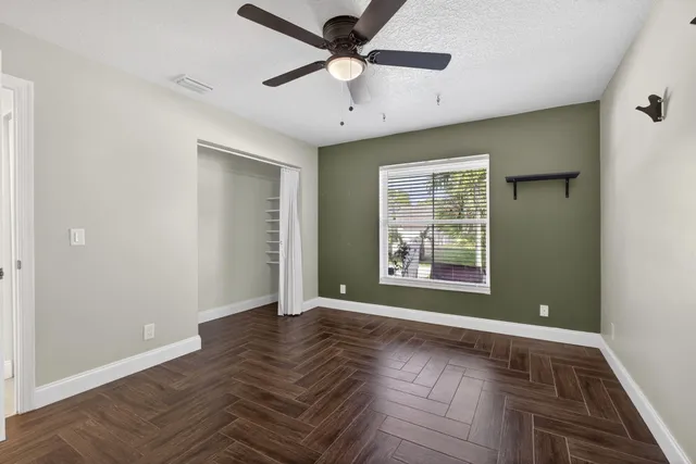 wooden floor in an empty room