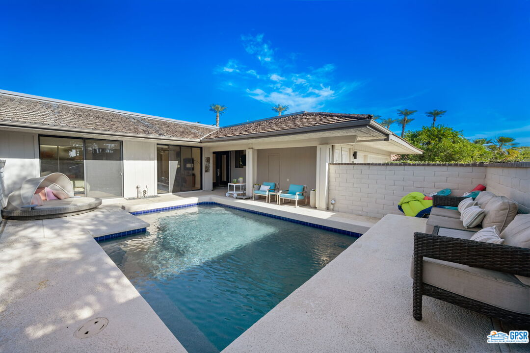 78 Colgate Drive Rancho Mirage, CA 92270 - Photo 37 of 56 a front view of house with outdoor seating