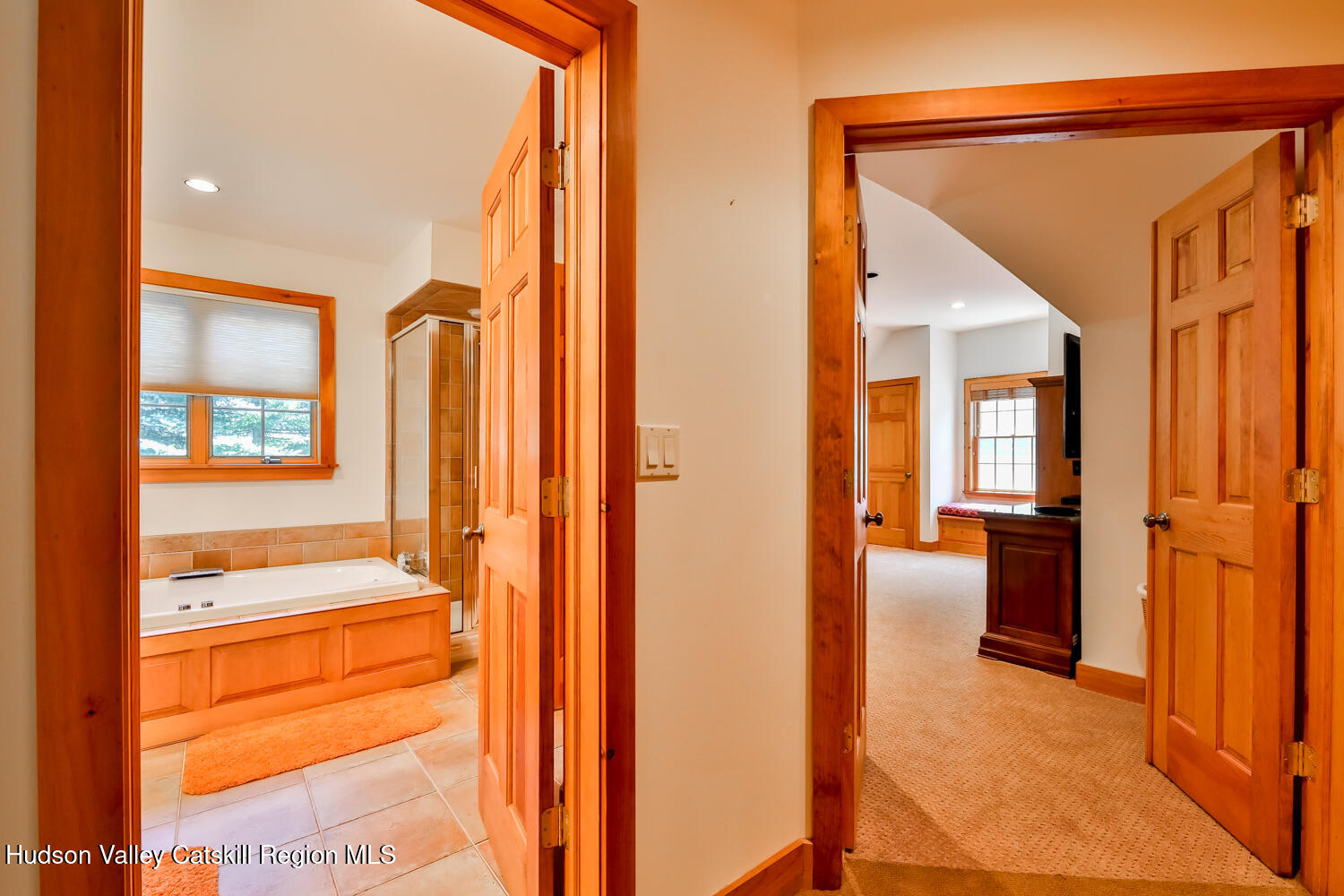 37 White Way Windham, NY 12496 - Photo 44 of 101 a view of a hallway with wooden floor and windows