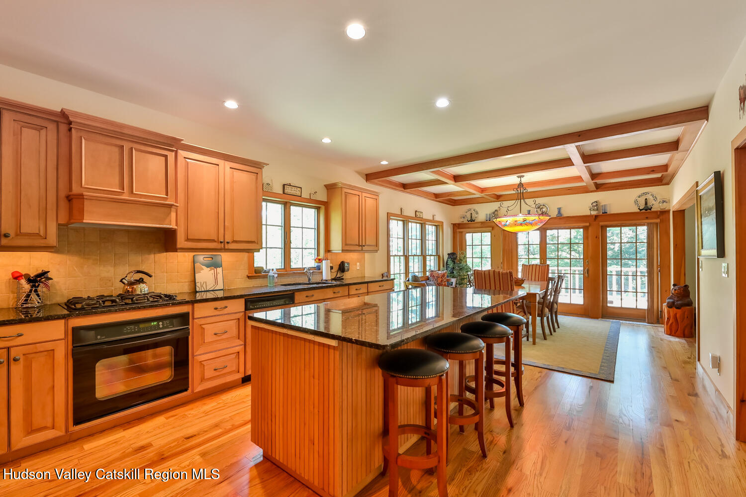 37 White Way Windham, NY 12496 - Photo 5 of 71 a kitchen with stainless steel appliances granite countertop a stove and a wooden floors