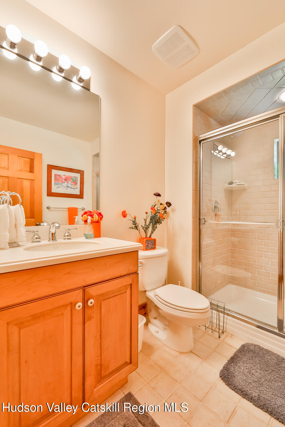 37 White Way Windham, NY 12496 - Photo 54 of 71 a bathroom with a granite countertop sink mirror vanity and toilet
