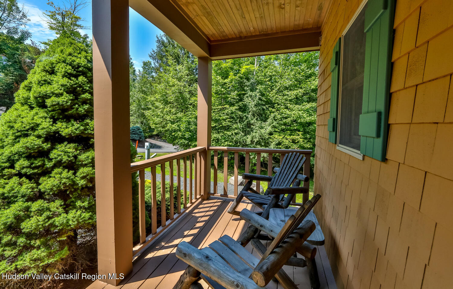 37 White Way Windham, NY 12496 - Photo 63 of 71 a view of balcony with wooden floor and outdoor seating