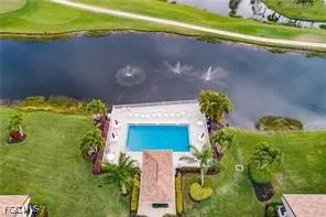a view of a lake with outdoor space