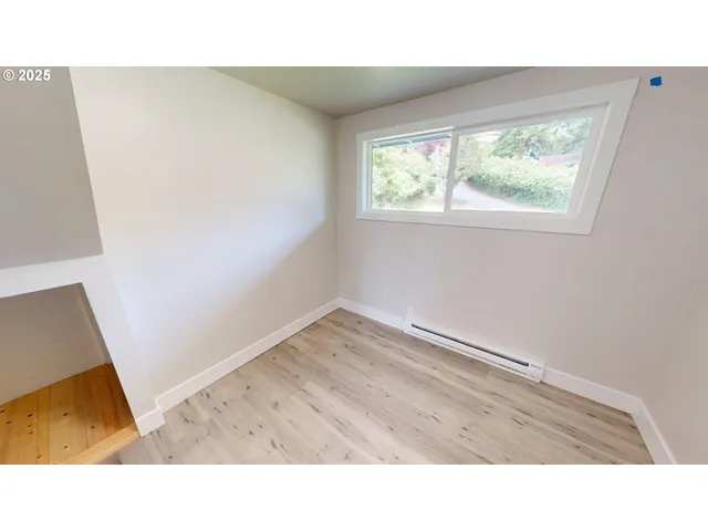 a open space with a window