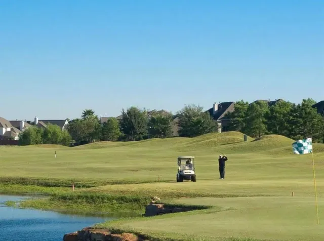 a view of a field with an ocean