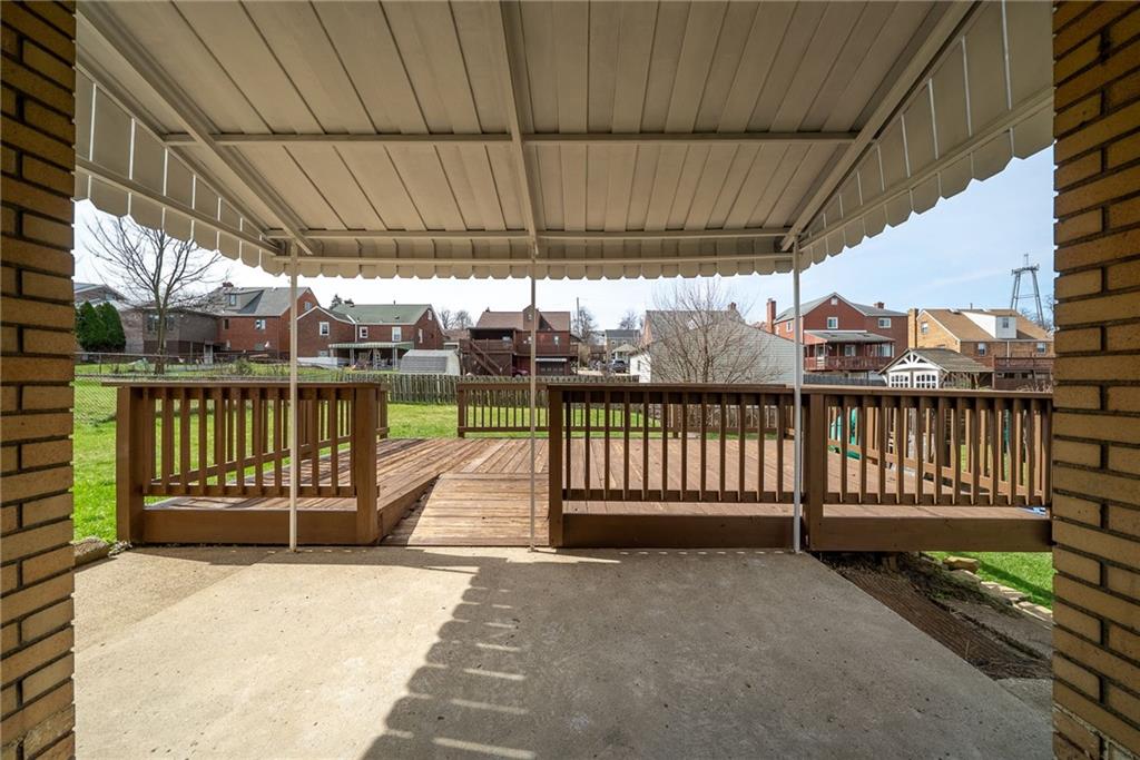 419 MacArthur Street McKees Rocks, PA 15136 - Photo 31 of 37 Rear Covered Patio & Deck