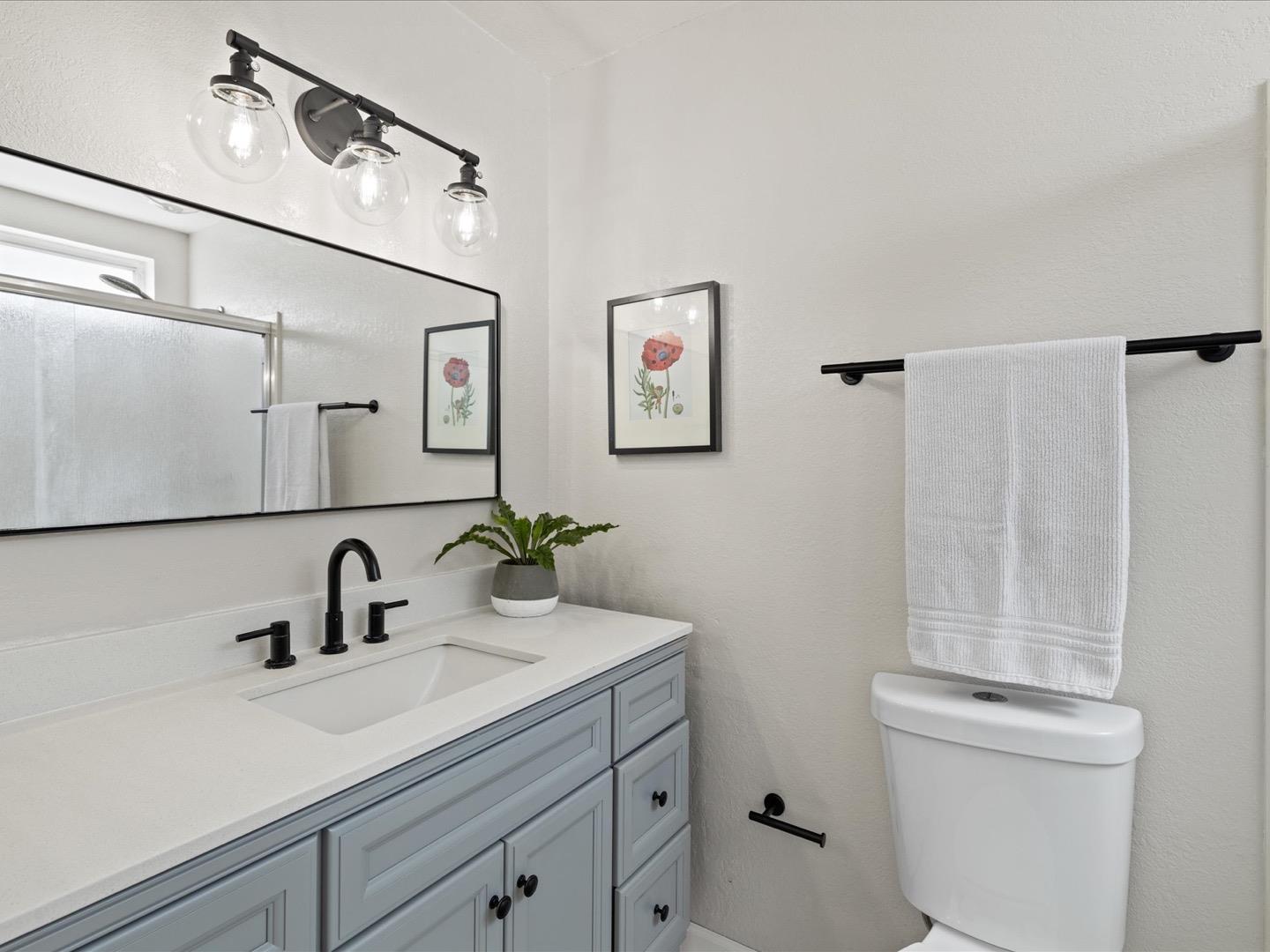 617 Lewis Road San Jose, CA 95111 - Photo 21 of 31 a bathroom with a sink a toilet and mirror