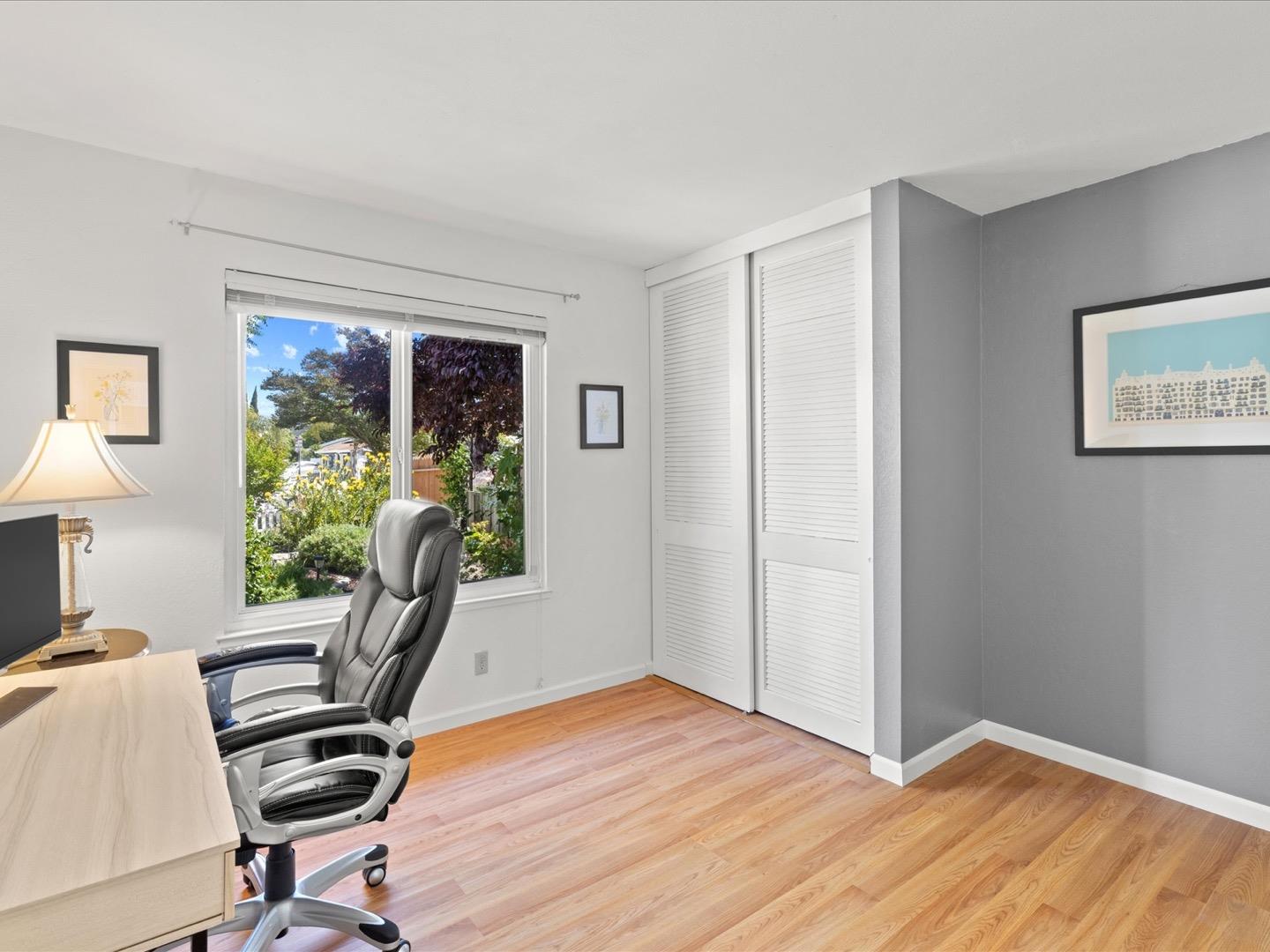 617 Lewis Road San Jose, CA 95111 - Photo 24 of 31 a view of a workspace with furniture and a window