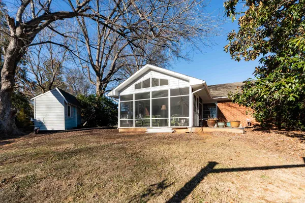 a view of a house with a outdoor space