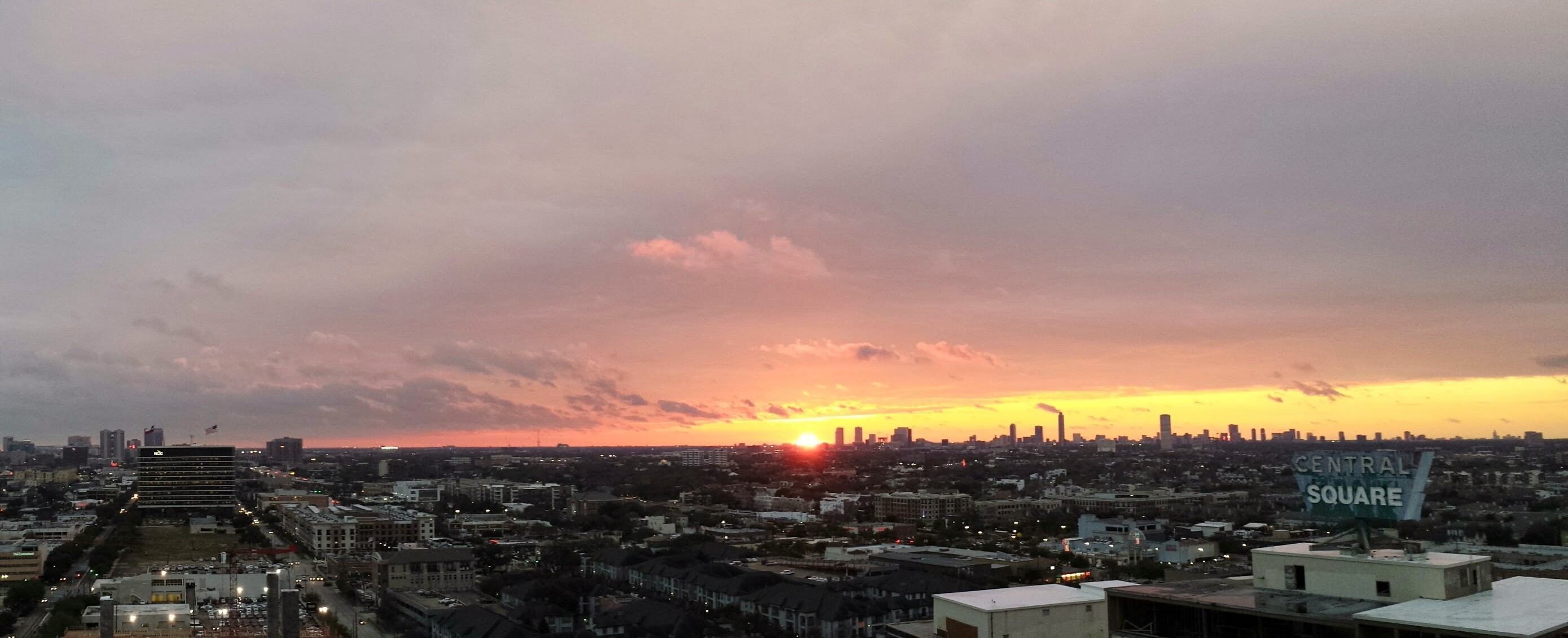 2016 Main Street, Unit 1914 Houston, TX 77002 - Photo 22 of 50 Sunset from the balcony