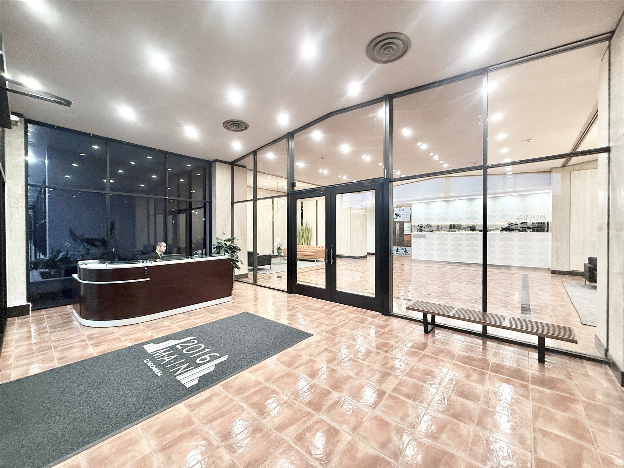 2016 Main Street, Unit 1914 Houston, TX 77002 - Photo 43 of 50 a view of a lobby room with a large window