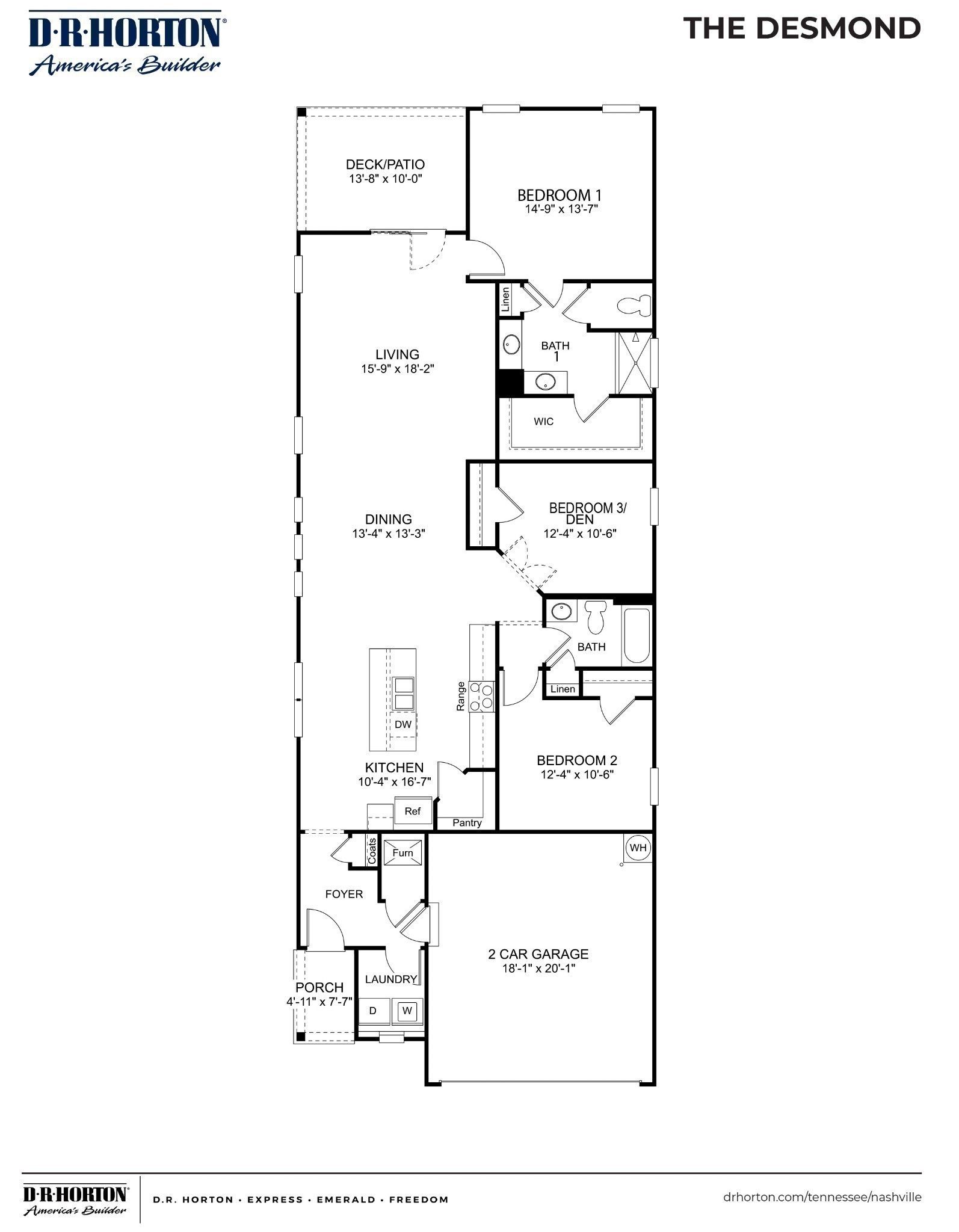 329 Apollo Way Gallatin, TN 37066 - Photo 12 of 46 a picture of a floor plan