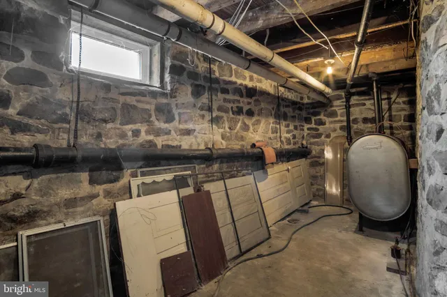 a storage room with washer and dryer