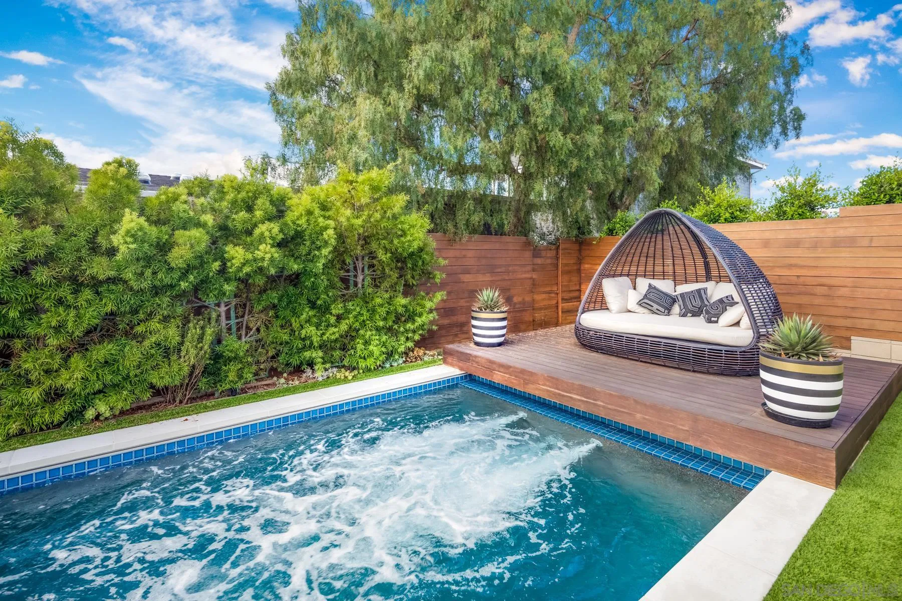 303 Hillcrest Drive Encinitas, CA 92024 - Photo 24 of 28 a view of a wooden floor with a yard