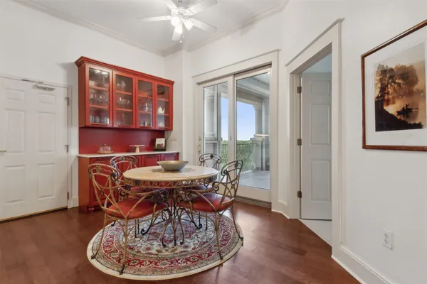 a bedroom with a bed and a walk in closet