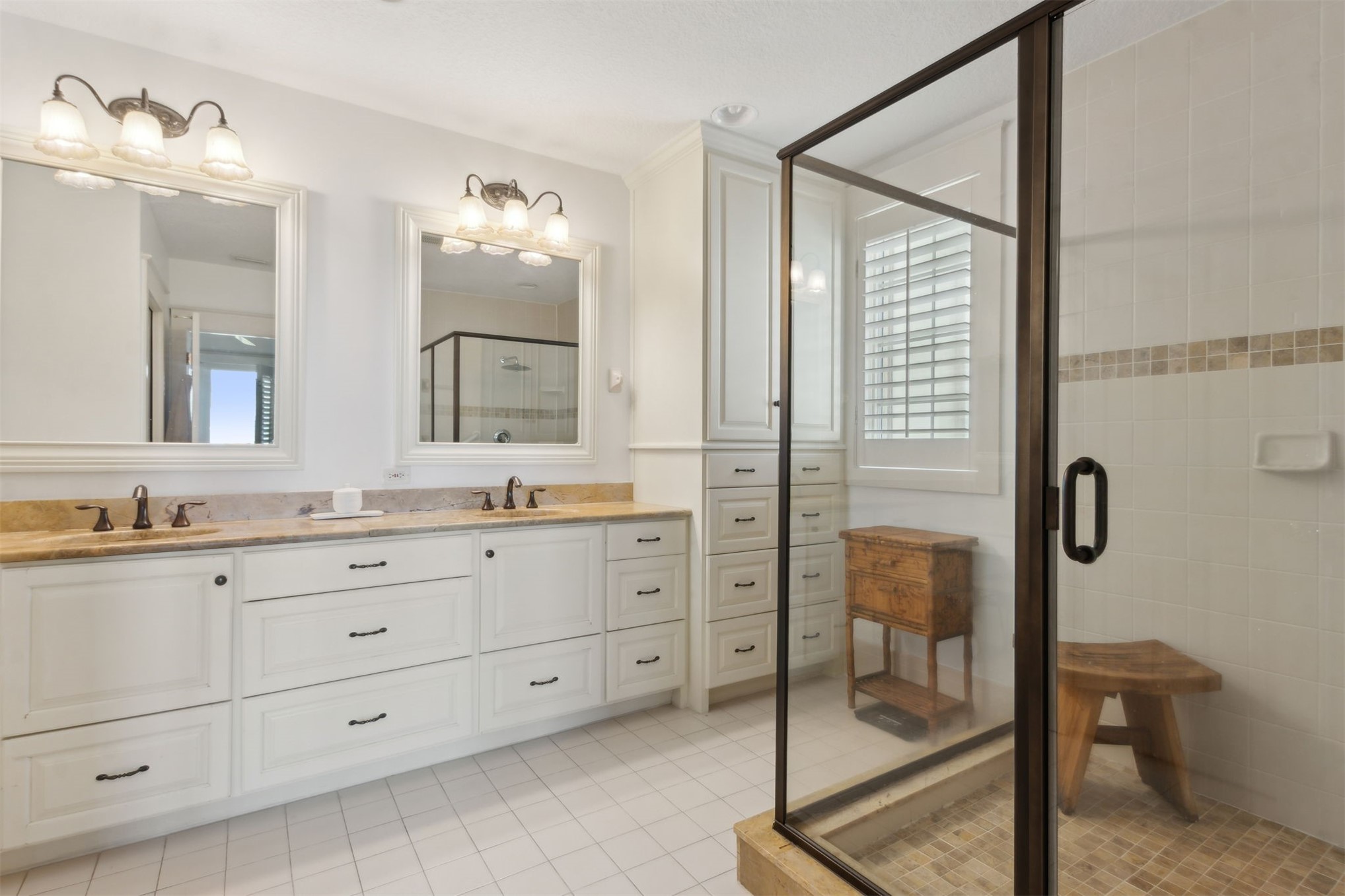 418 Beachside Place, Unit 418 Fernandina Beach, FL 32034 - Photo 33 of 91 a bathroom with a granite countertop sink mirror and double