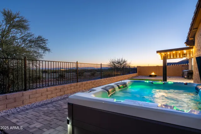 a view of a backyard with a garden