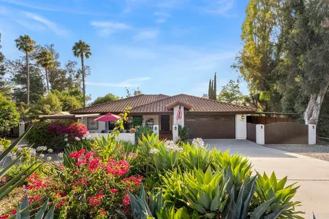 a view of a house with backyard patio and swimming pool