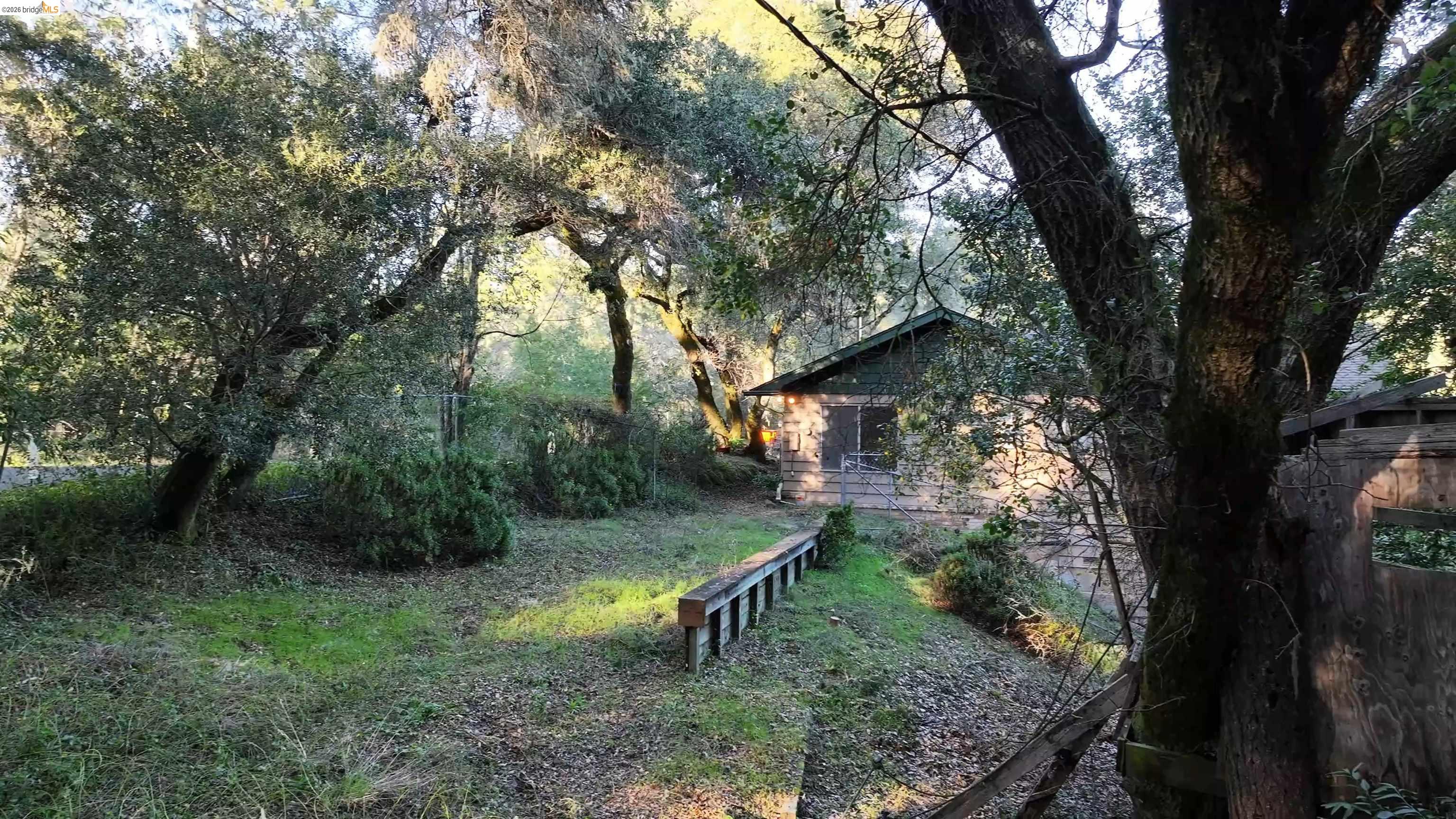 5051 Harrison Grade Road Sebastopol, CA 95472 - Photo 27 of 31 a backyard of a house with lots of green space