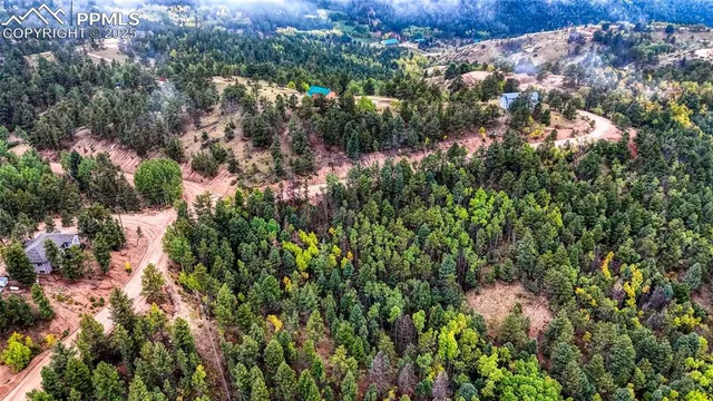 a view of a city and mountains