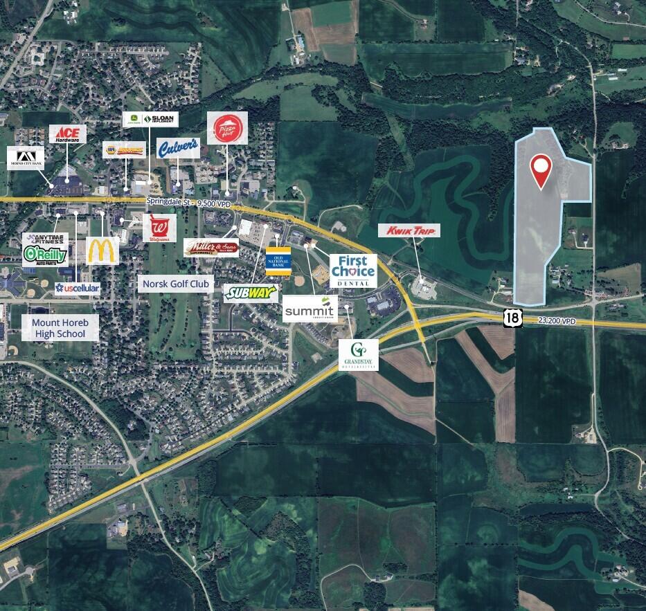 Lt0 Ridgeview Road Mount Horeb, WI 53572 - Photo 2 of 2 North Parcels Map Marketing