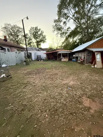 a backyard of a house