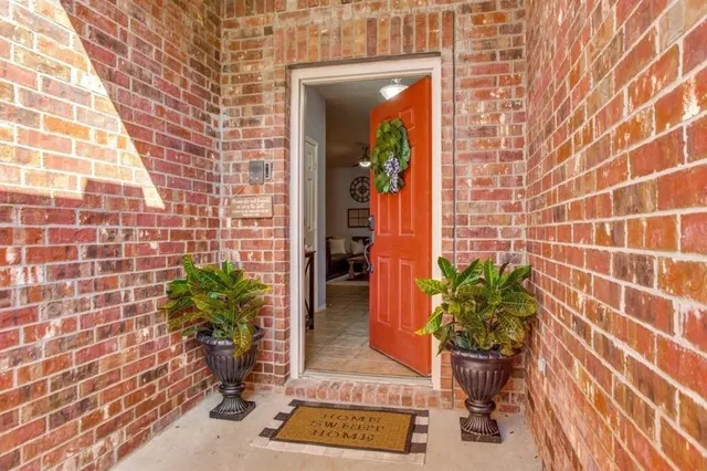 a view of a entryway door of the house