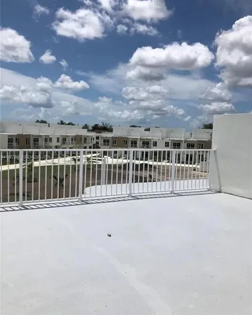 a view of balcony with city view