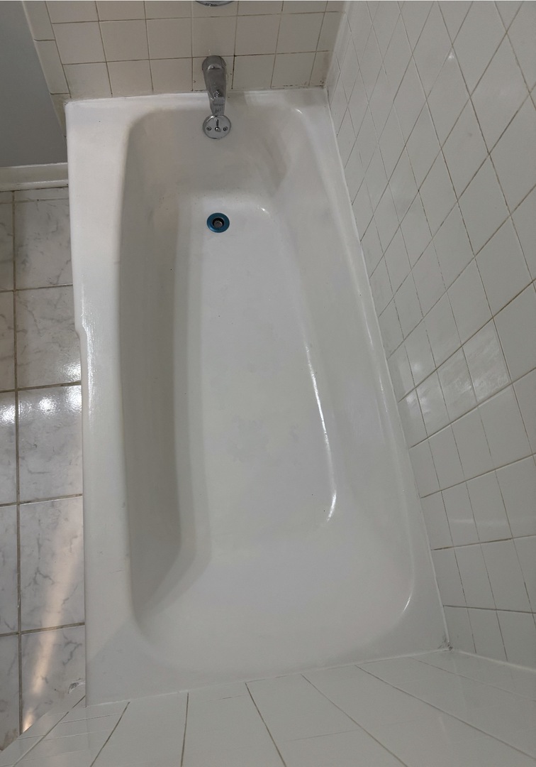 1110 18th Street, Unit 1E Broadview, IL 60155 - Photo 15 of 20 a bathroom with a white shower