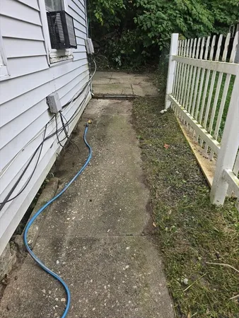 a view of a house with a door
