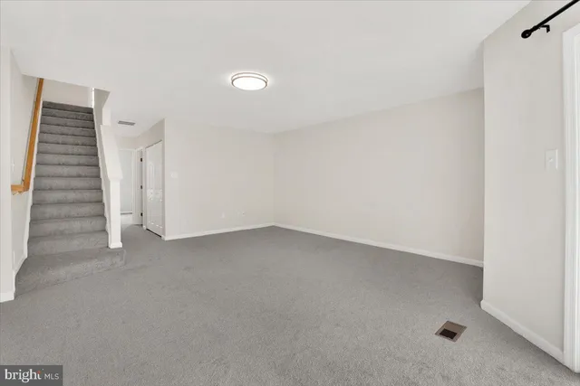 a view of room and stairs