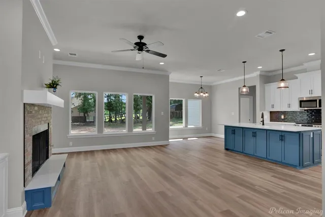 a view of a room with porch and a yard