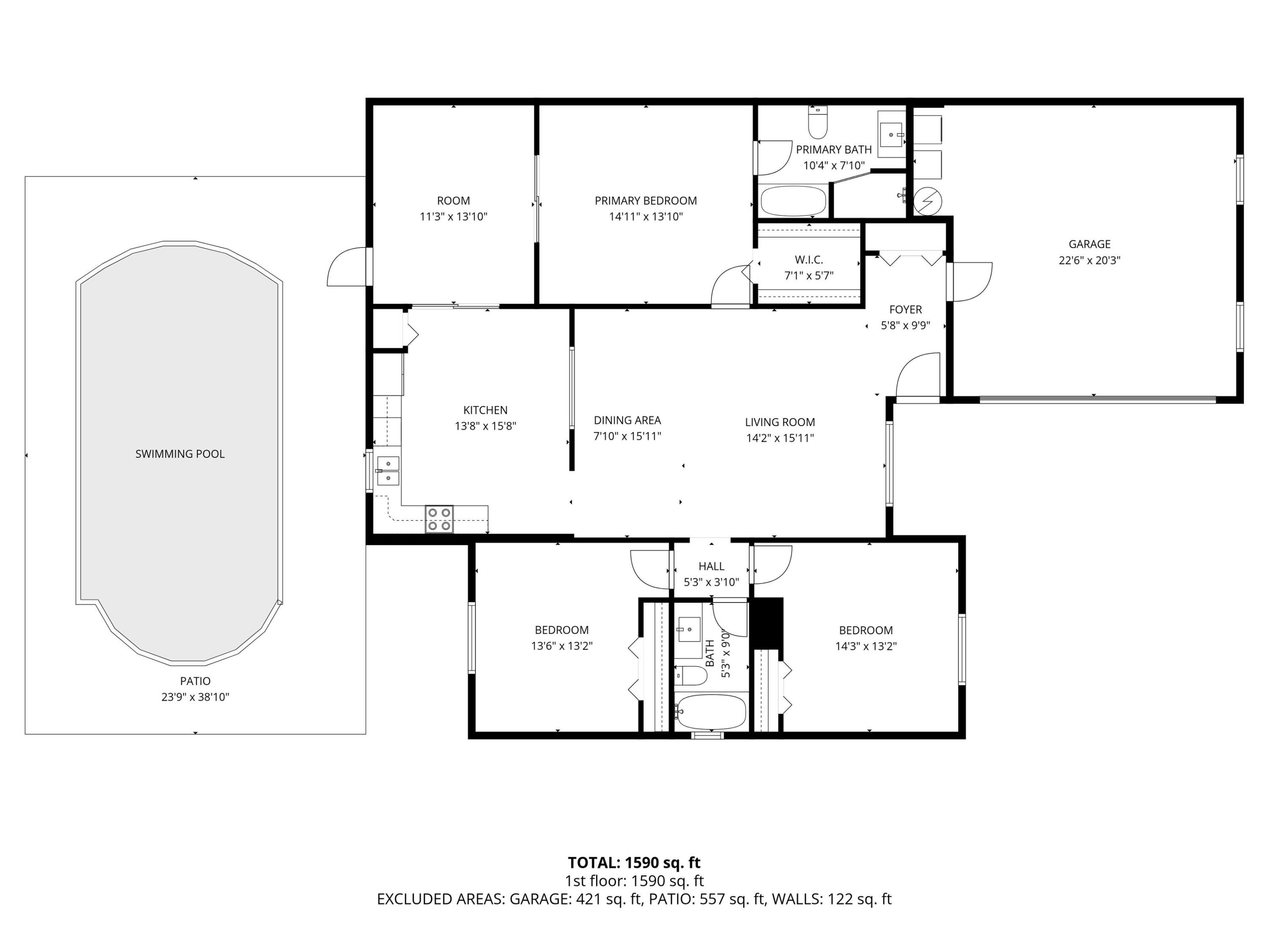 5949 Westfall Road Lake Worth, FL 33463 - Photo 23 of 23 Floor Plan