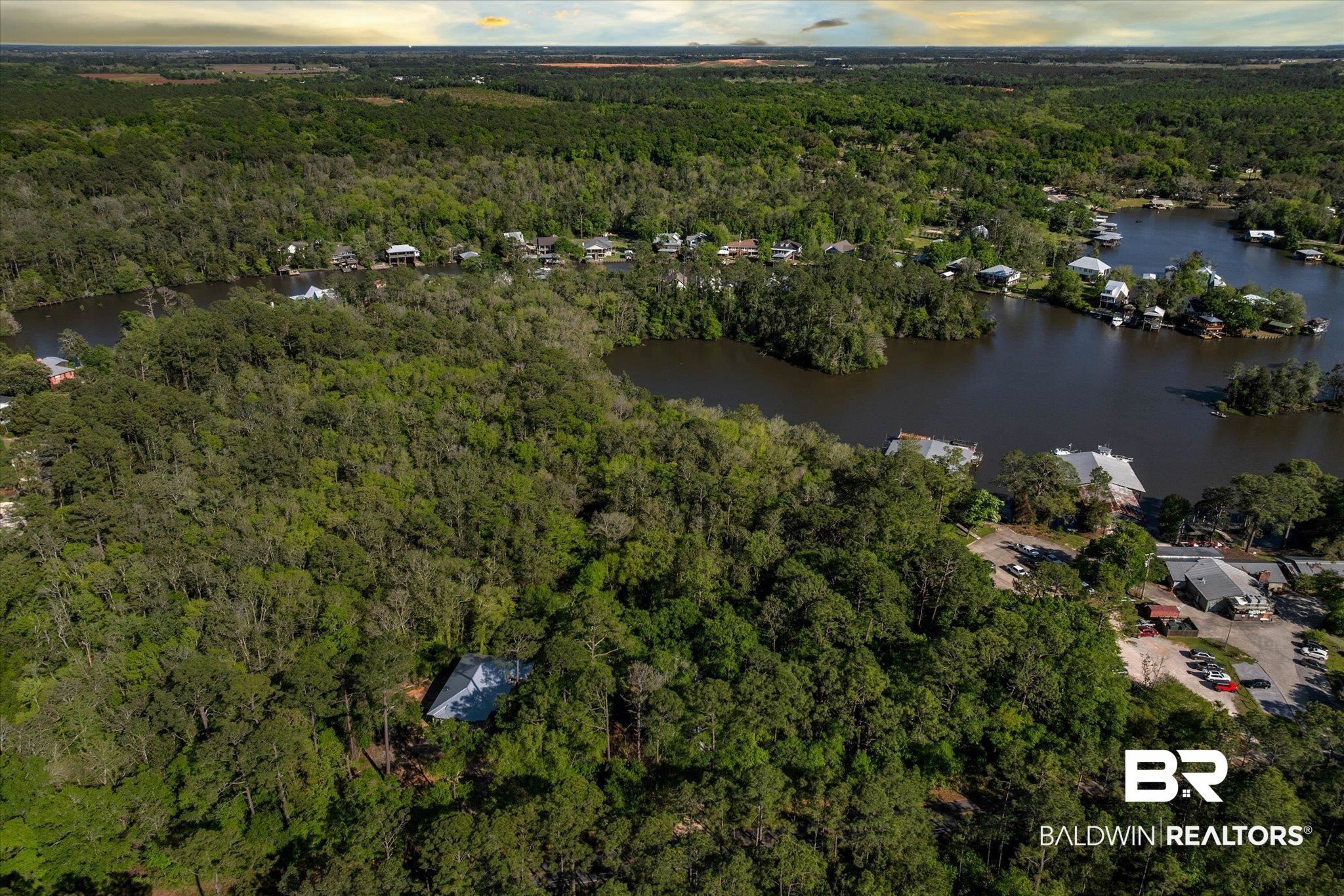 16620 Ferry Road Fairhope, AL 36532 - Photo 2 of 28 Bird's eye view featuring a water view and a view of trees