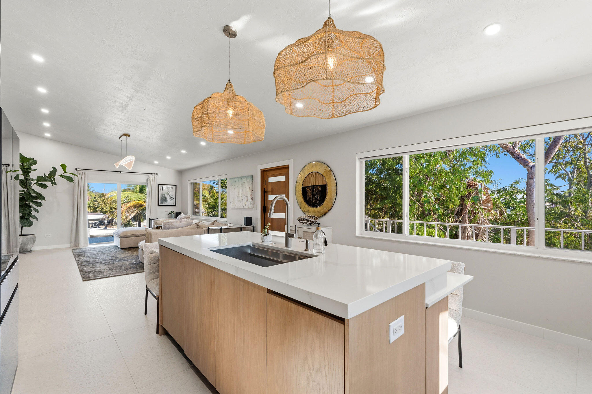 974 Shaw Drive Key Largo, FL 33037 - Photo 18 of 84 a kitchen with stainless steel appliances granite countertop a kitchen island a stove and a sink