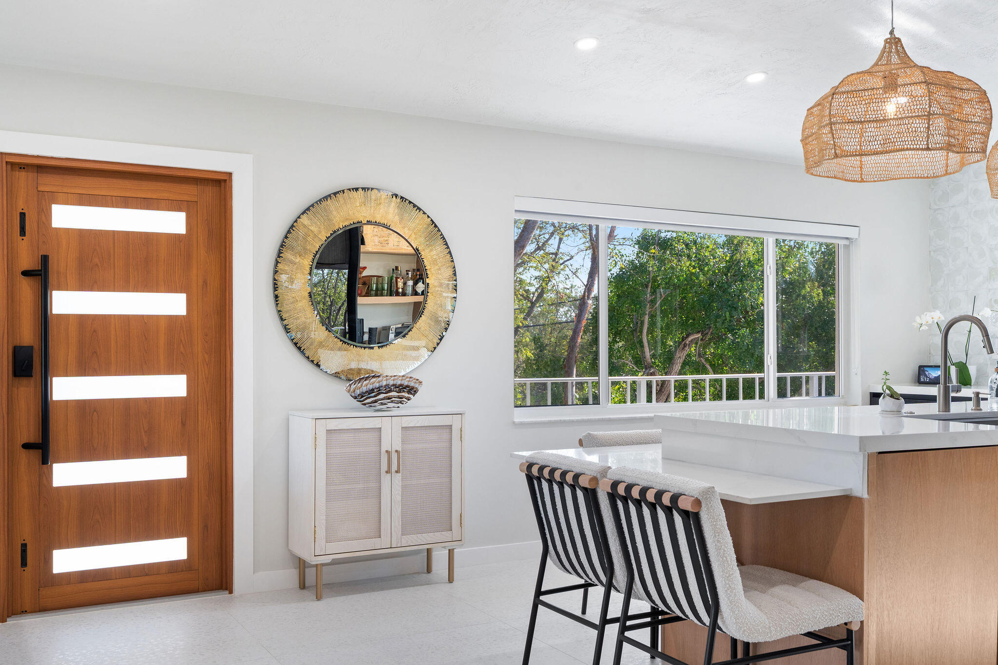 974 Shaw Drive Key Largo, FL 33037 - Photo 19 of 84 a view of a dining room with furniture window and outside view