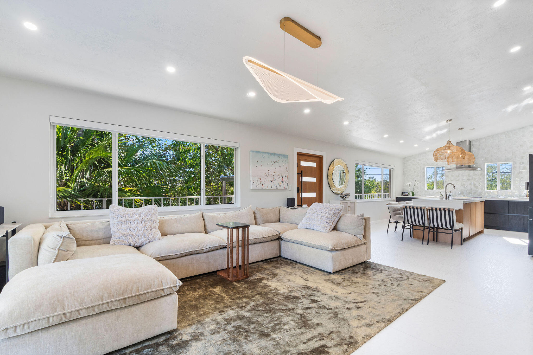 974 Shaw Drive Key Largo, FL 33037 - Photo 22 of 84 a living room with furniture and a large window
