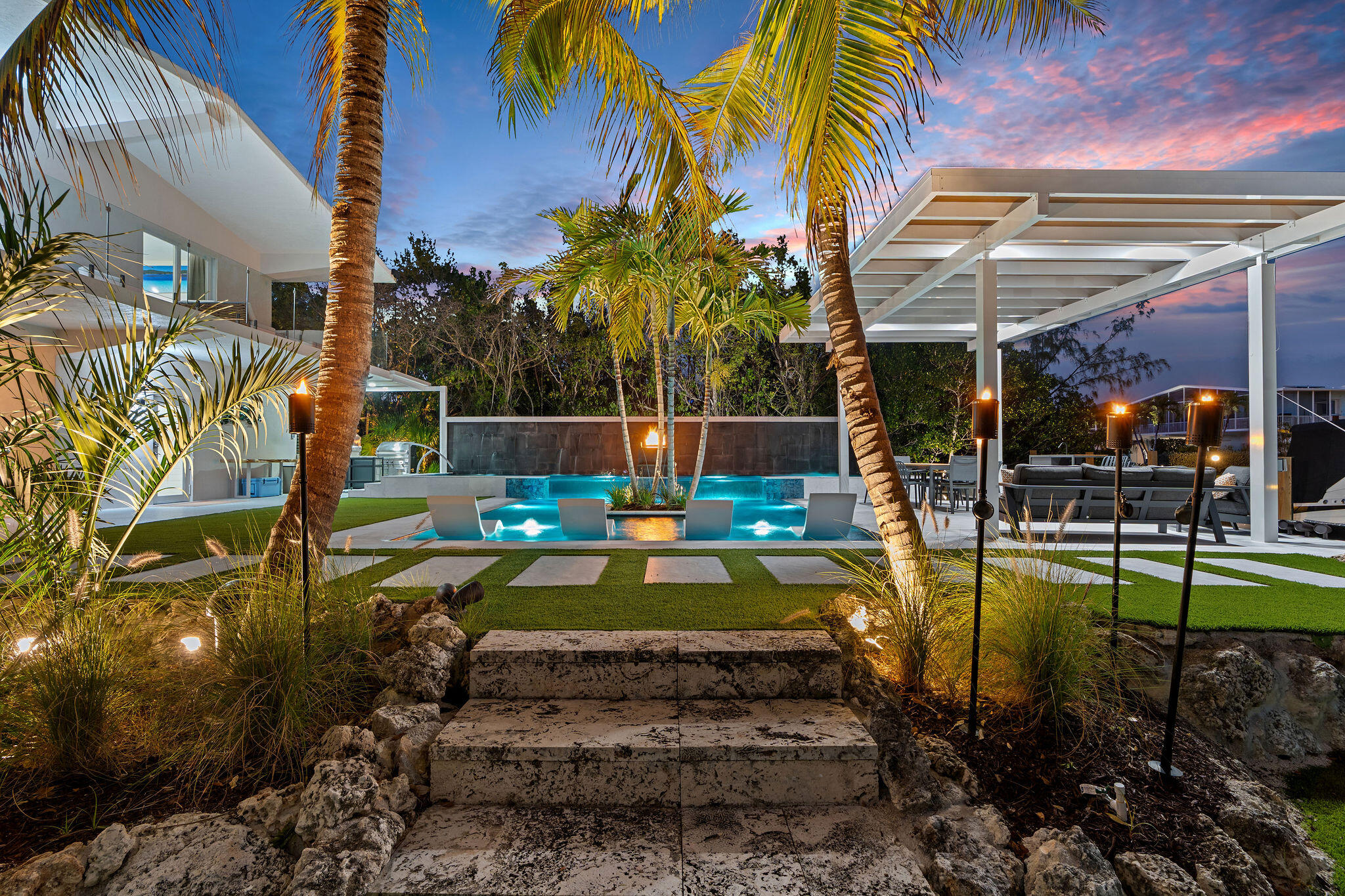974 Shaw Drive Key Largo, FL 33037 - Photo 5 of 84 a view of a swimming pool with a patio