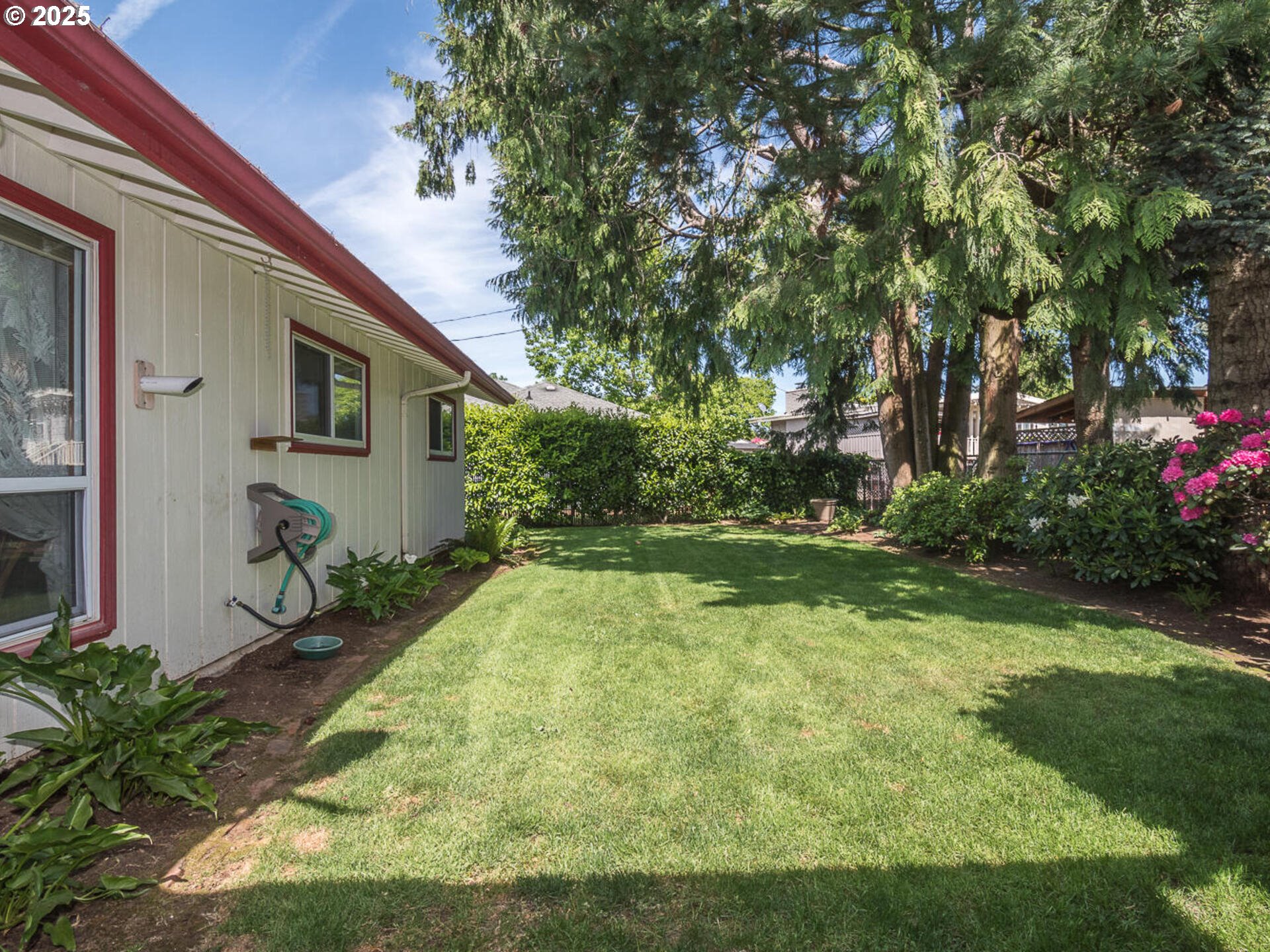 19838 Northeast Wasco Street Portland, OR 97230 - Photo 41 of 42 a backyard of a house with plants and large tree