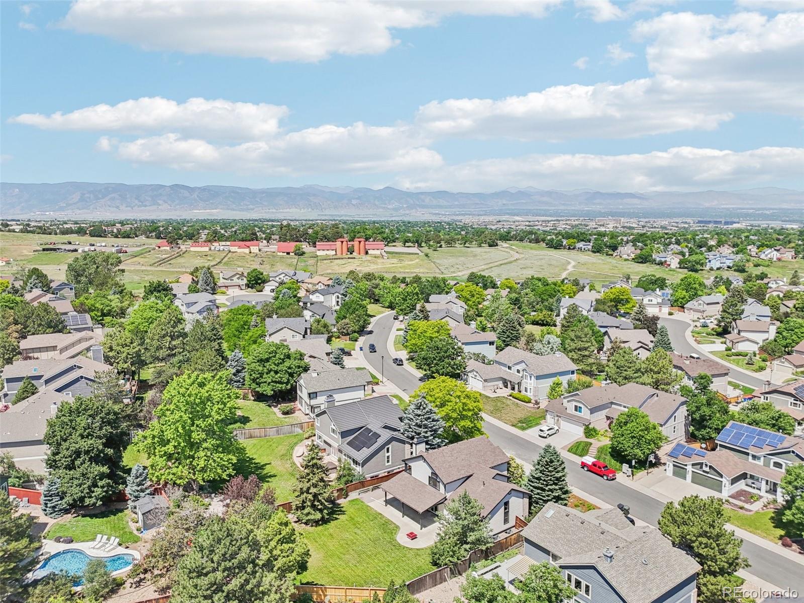 9810 Venneford Ranch Road Highlands Ranch, CO 80126 - Photo 45 of 50 an aerial view of multiple house