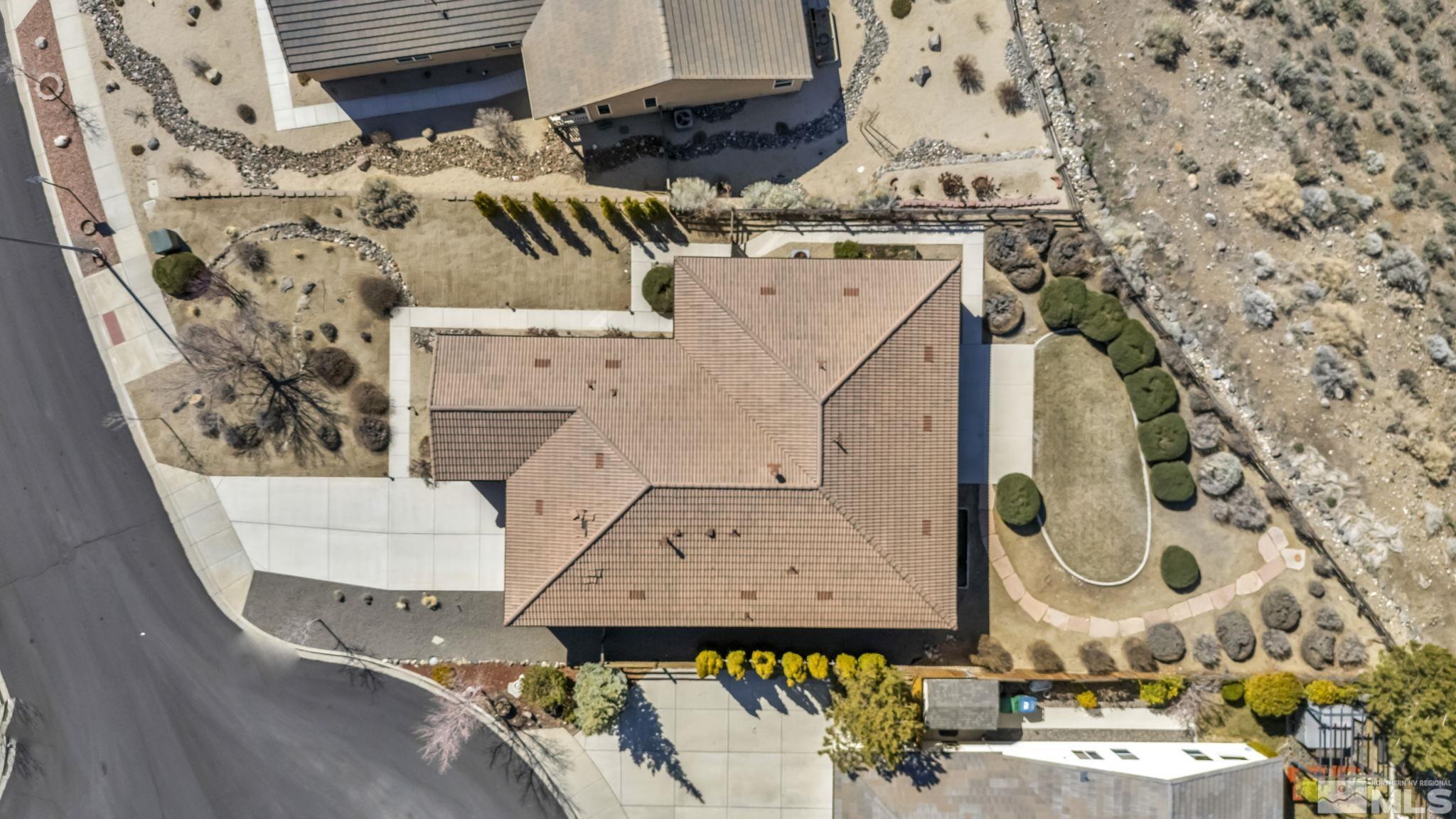 1479 Snow Summit Drive Reno, NV 89523 - Photo 39 of 40 an aerial view of a highlighted house