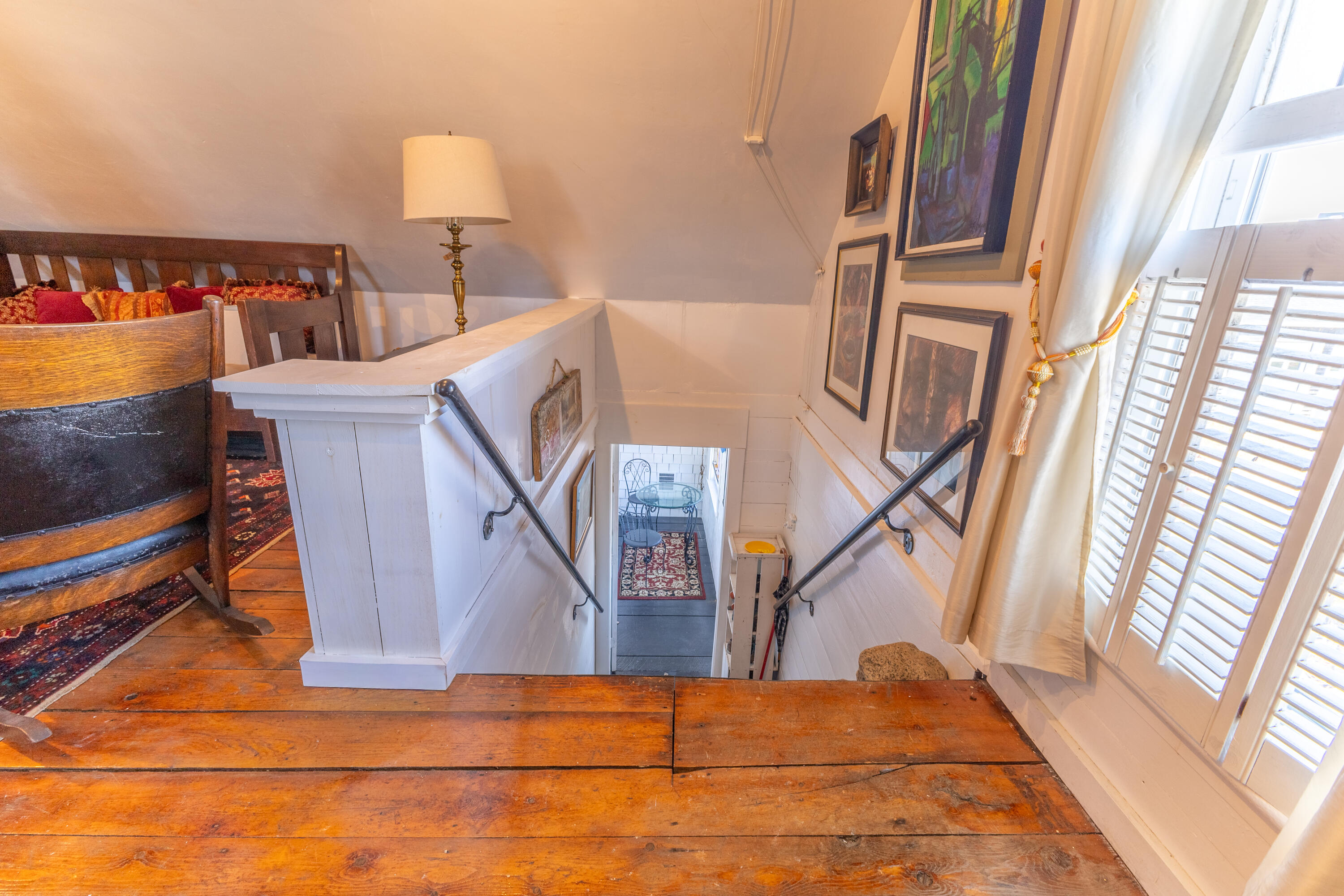 2 West Bay Road Gouldsboro, ME 04607 - Photo 11 of 29 Stairway to the 2nd floor living space.