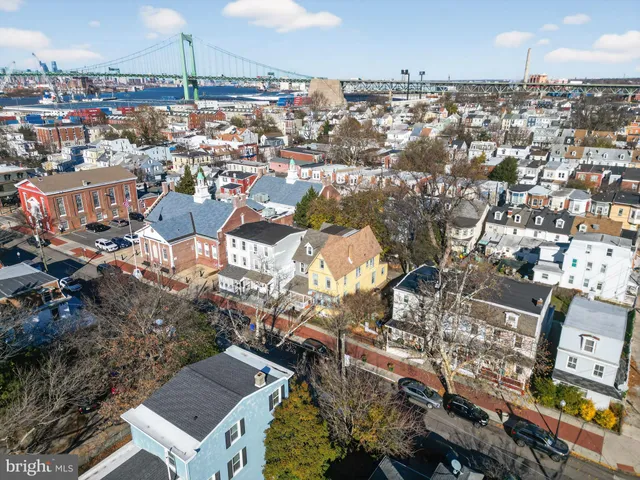 an aerial view of a city