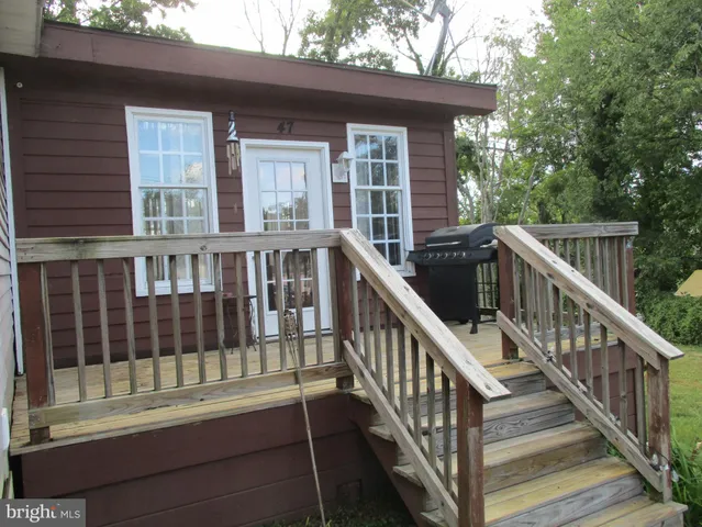 a view of a house with a deck