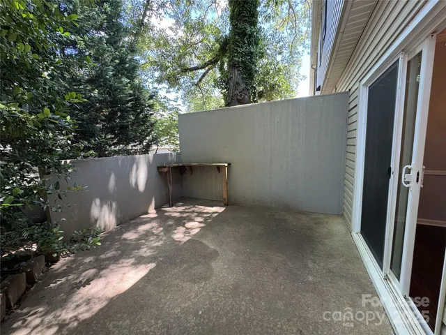 a backyard of a house